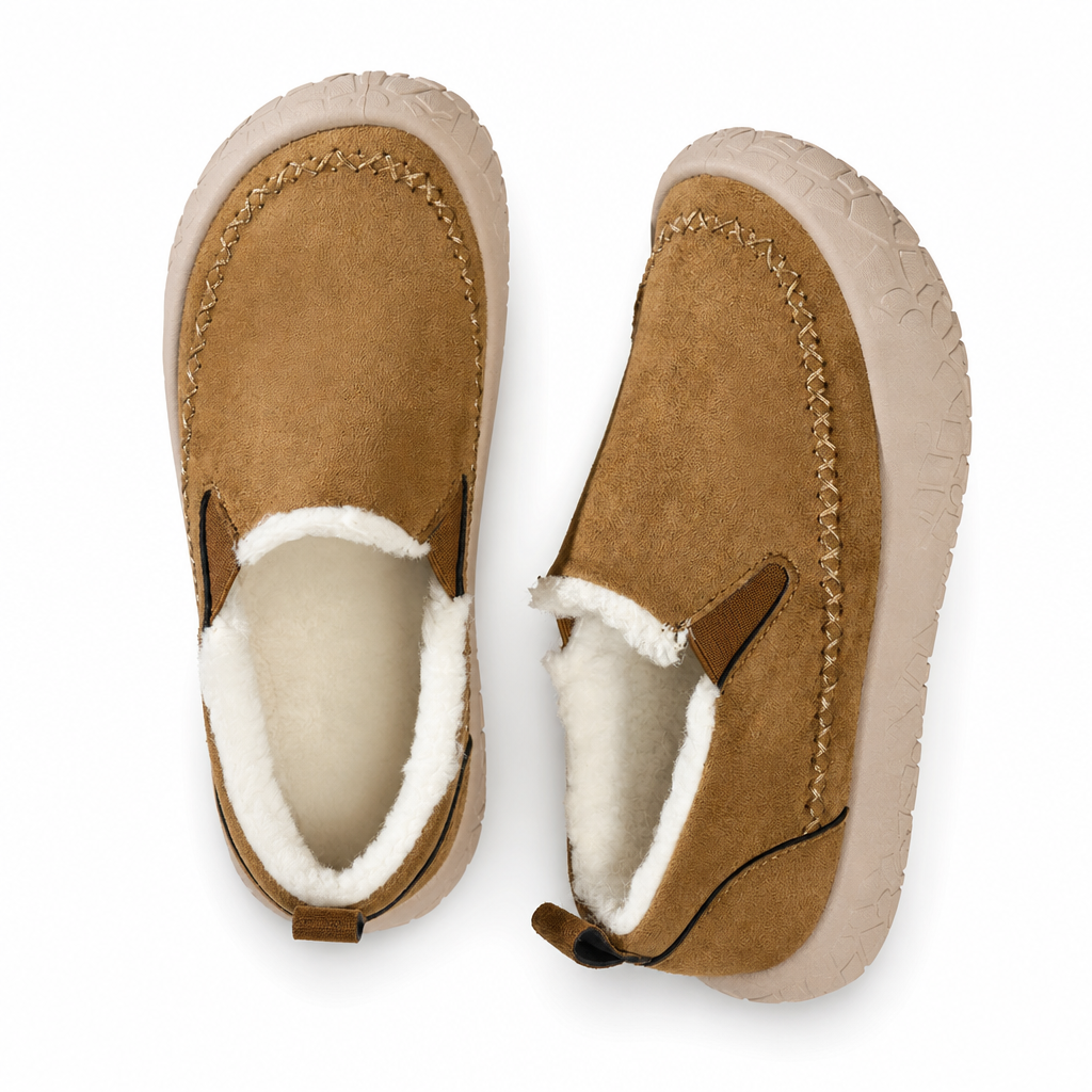 Women's Slip On Snow Boots Warm Comfortable Non Slip Winter Cotton Shoes with Wide Fit