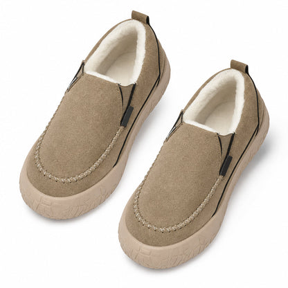 Women's Slip On Snow Boots Warm Comfortable Non Slip Winter Cotton Shoes with Wide Fit