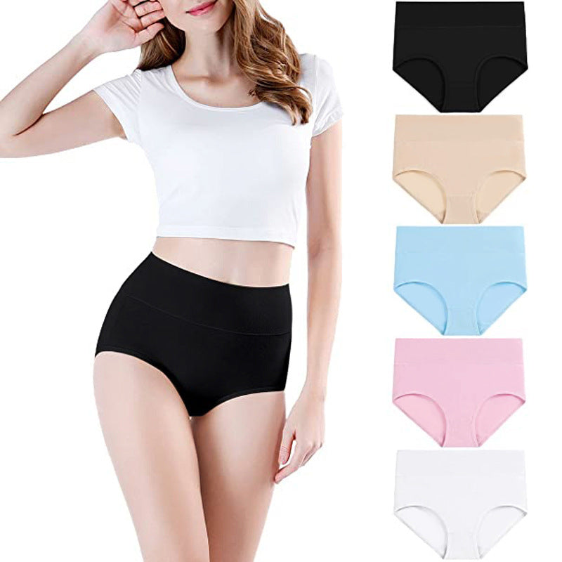 🌸 5-pack Comfortable High-Waist Women's Underwear – Shapes the Belly and Breathes Softly