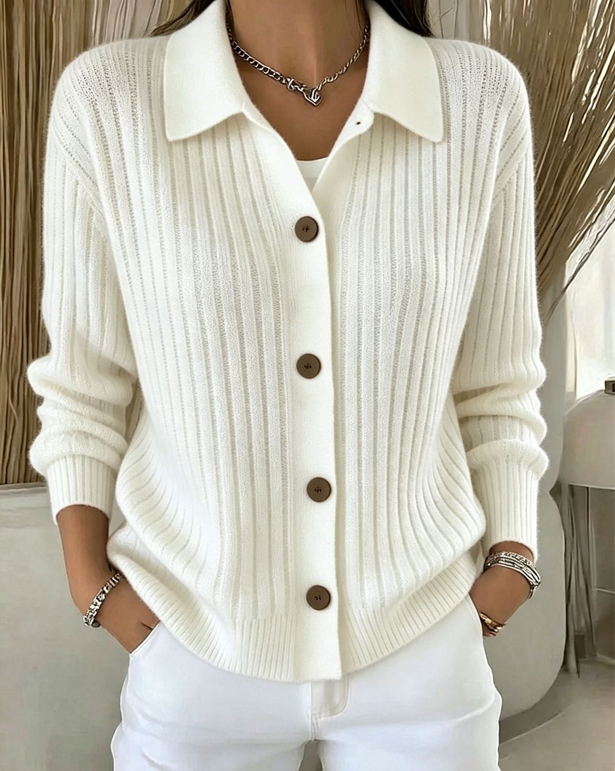 Women's Casual Loose Fit Knit Cardigan