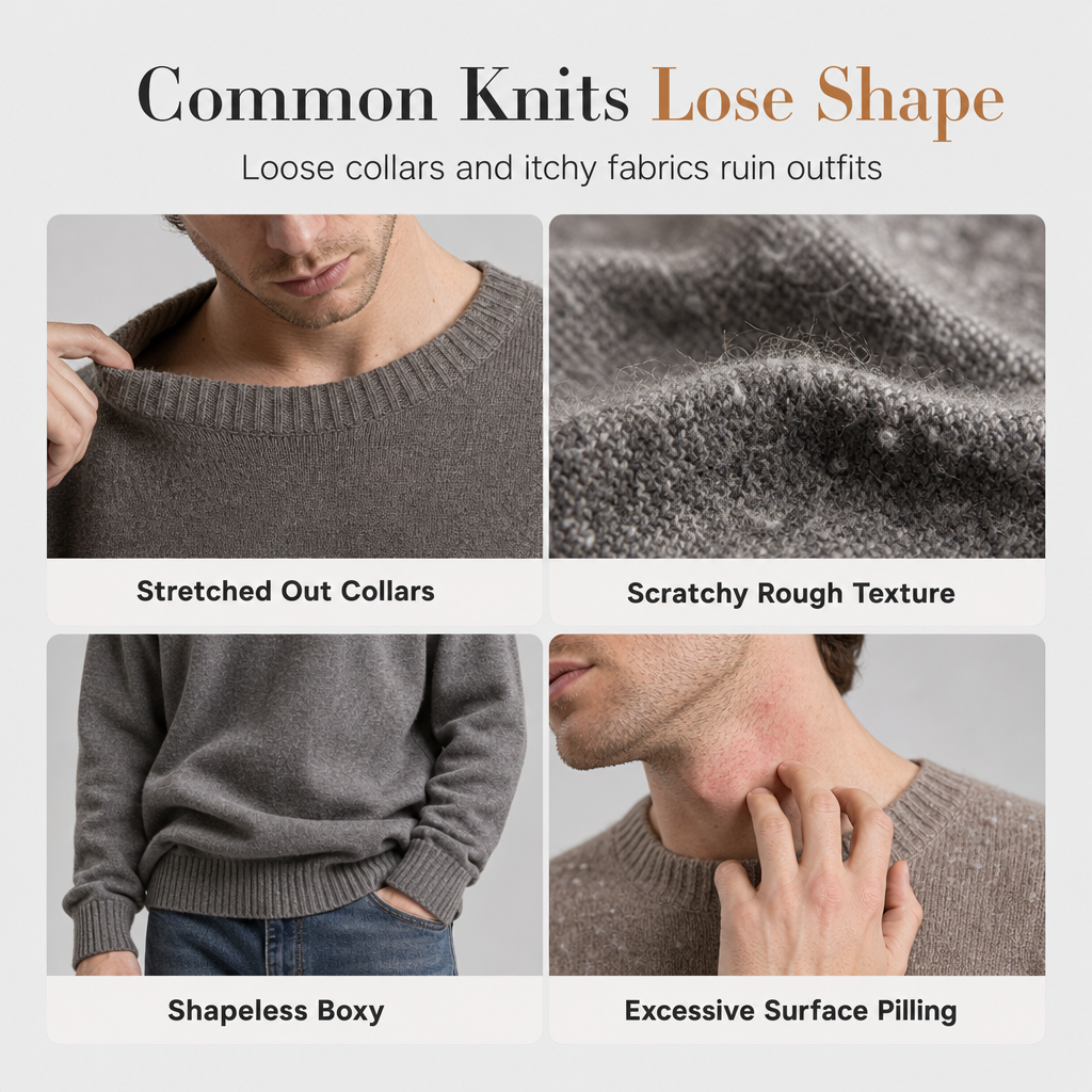 Men's Winter Slim Fit Pullover Knit Sweater