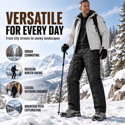 🏂 Men's Winter Plush-Lined Cargo Pants