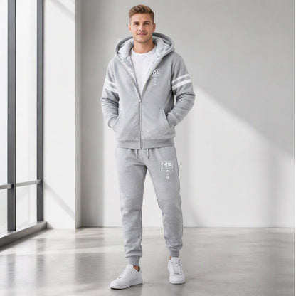 Men's Thickened Hooded Sweatshirt & Pants Set