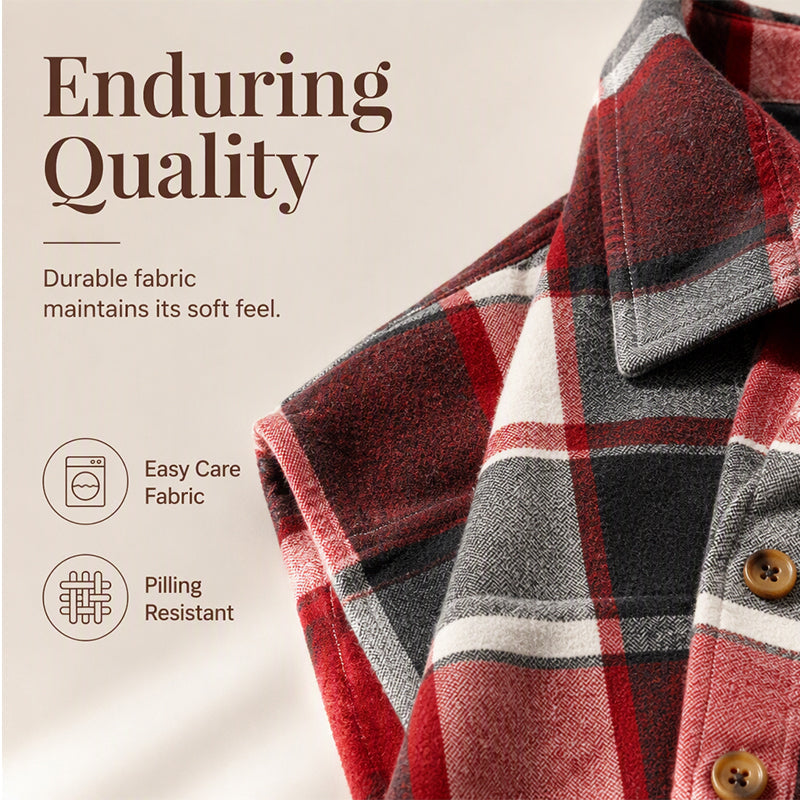 ✨Women's Plaid Button Down Vest Shirt with Pockets