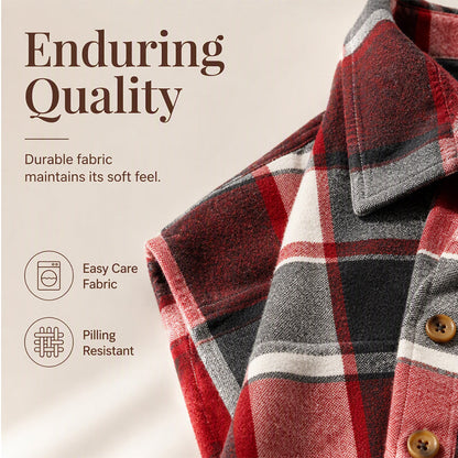 ✨Women's Plaid Button Down Vest Shirt with Pockets