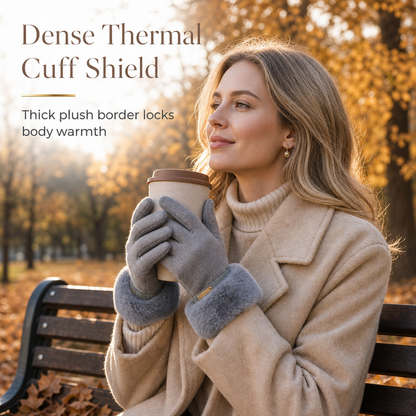 Women's Winter Thermal Touchscreen Gloves Windproof Warm Gloves for Outdoor Cycling and Driving