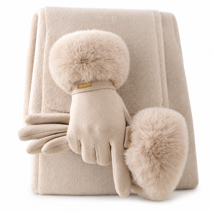 Women's Winter Thermal Touchscreen Gloves Windproof Warm Gloves for Outdoor Cycling and Driving