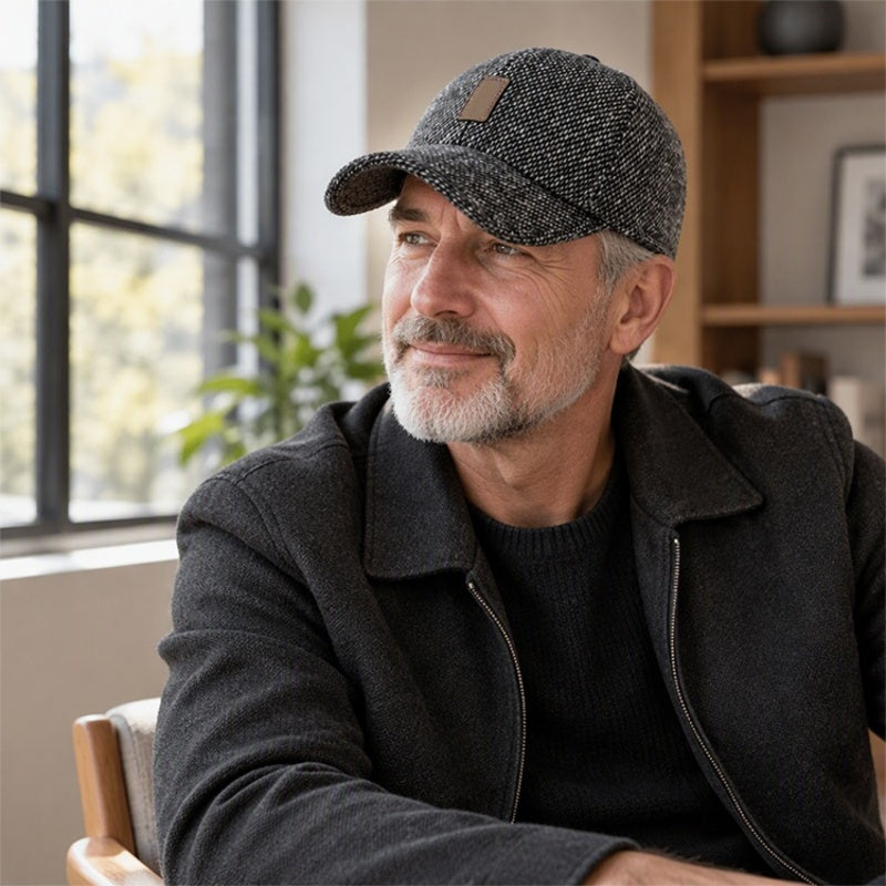 🧢 Cozy Ear Coverage, Toasty Head Warmth | Men's Warm Baseball Cap with Ear Flaps