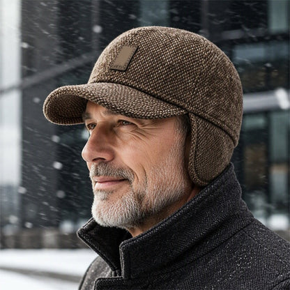 🧢 Cozy Ear Coverage, Toasty Head Warmth | Men's Warm Baseball Cap with Ear Flaps