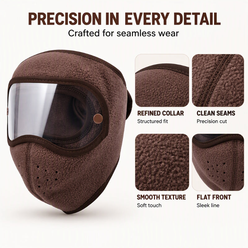 Winter Windproof Warm Face Mask with HD Goggles