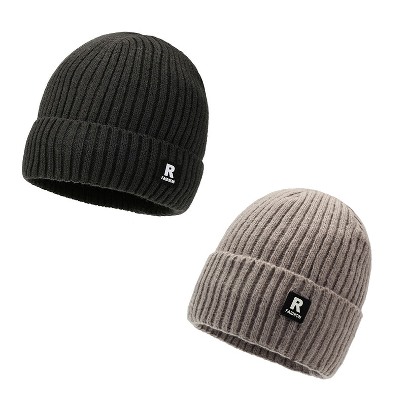 🧢 Easy Streetwear Style, Cozy Head Warmth | Men's Slouchy Knit Warm Skull Cap