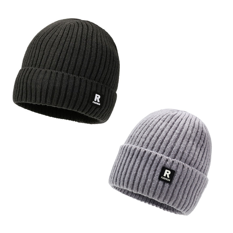 🧢 Easy Streetwear Style, Cozy Head Warmth | Men's Slouchy Knit Warm Skull Cap