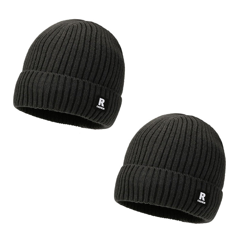 🧢 Easy Streetwear Style, Cozy Head Warmth | Men's Slouchy Knit Warm Skull Cap