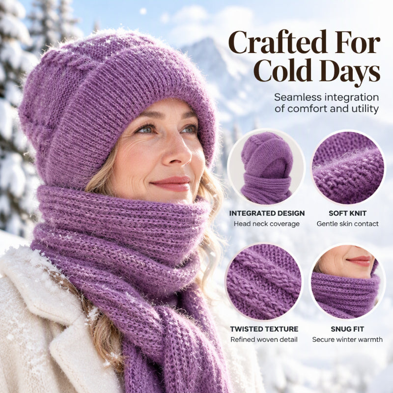 Women's Winter Warm Hooded Scarf