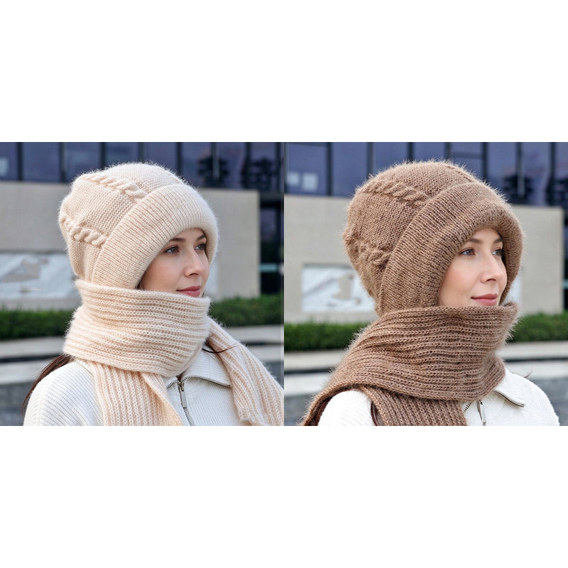 Women's Winter Warm Hooded Scarf