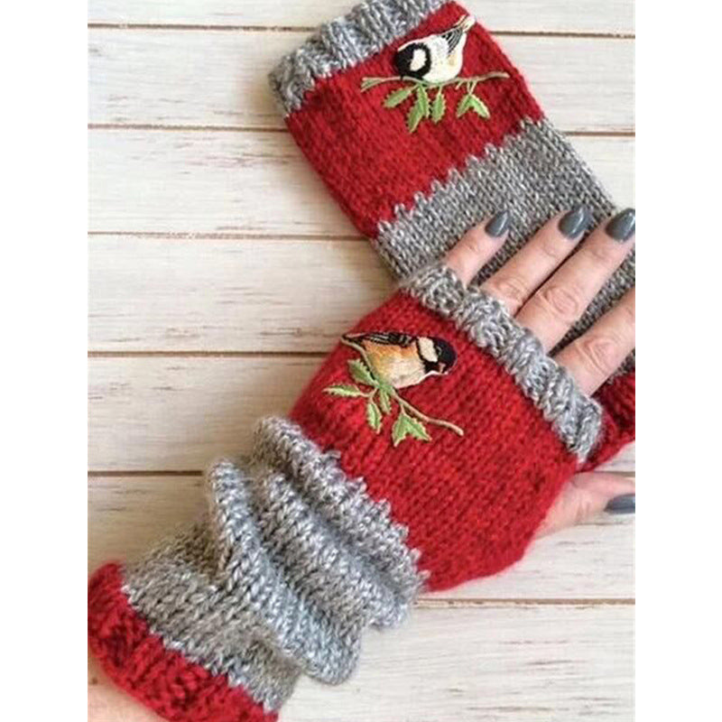 Winter Warm Half Finger Knitted Gloves