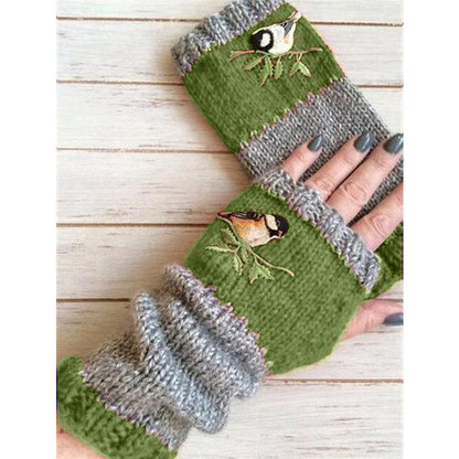 Winter Warm Half Finger Knitted Gloves