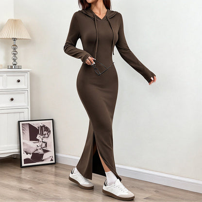 🖤 Women's Slim-Fit Hooded Bodycon Dress