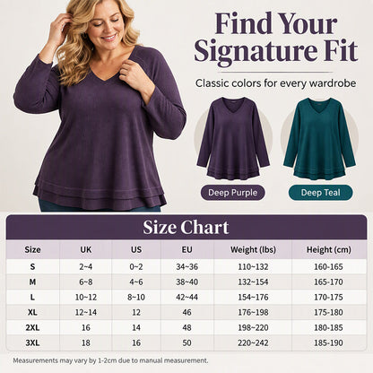 💜 Women's Textured Stitch Raglan Sleeve Sweatshirt