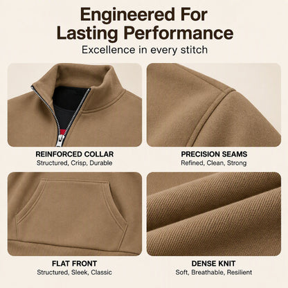 🧥 Toasty Warmth, Easy Layered Comfort | Men's Warm Half-Zip Sweatshirt