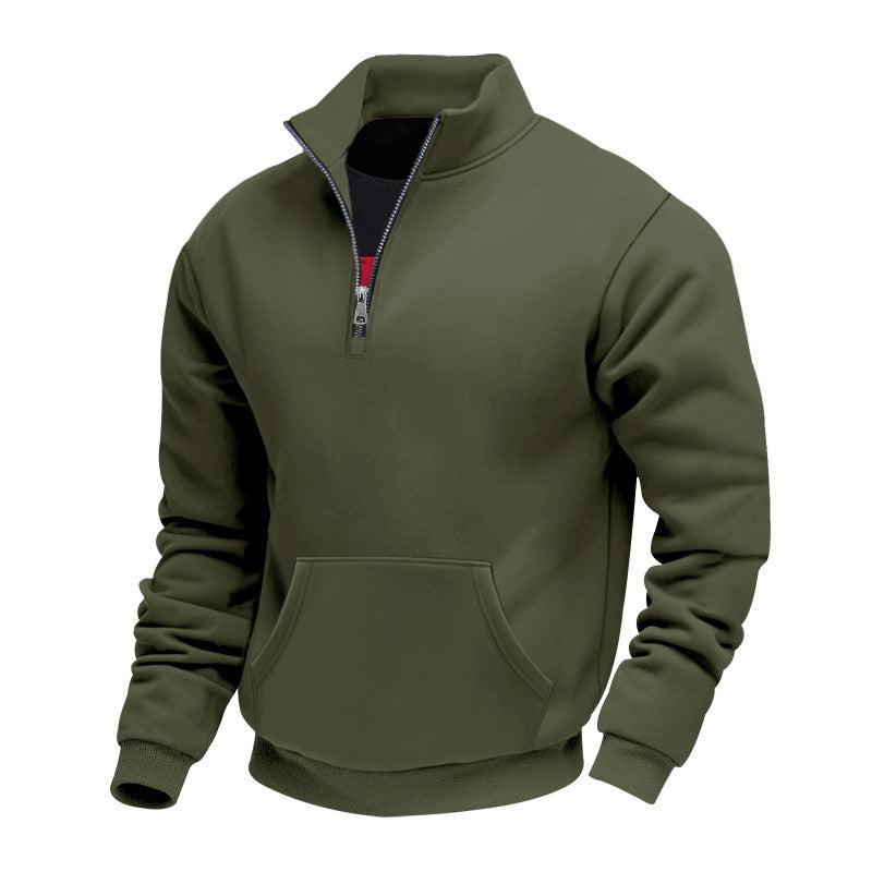 🧥 Toasty Warmth, Easy Layered Comfort | Men's Warm Half-Zip Sweatshirt