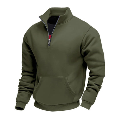 🧥 Toasty Warmth, Easy Layered Comfort | Men's Warm Half-Zip Sweatshirt