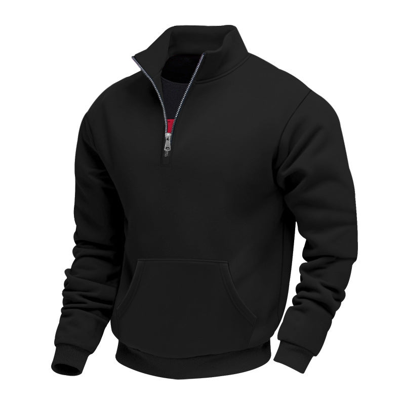 🧥 Toasty Warmth, Easy Layered Comfort | Men's Warm Half-Zip Sweatshirt