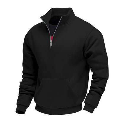 🧥 Toasty Warmth, Easy Layered Comfort | Men's Warm Half-Zip Sweatshirt