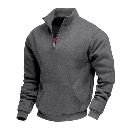 🧥 Toasty Warmth, Easy Layered Comfort | Men's Warm Half-Zip Sweatshirt