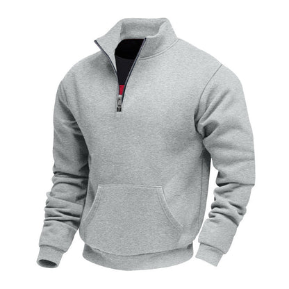 🧥 Toasty Warmth, Easy Layered Comfort | Men's Warm Half-Zip Sweatshirt