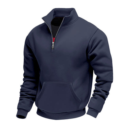 🧥 Toasty Warmth, Easy Layered Comfort | Men's Warm Half-Zip Sweatshirt