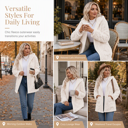 ☁️ Cloud-Soft Comfort, Easy Layering | Women's Casual Plush Solid Color Cardigan