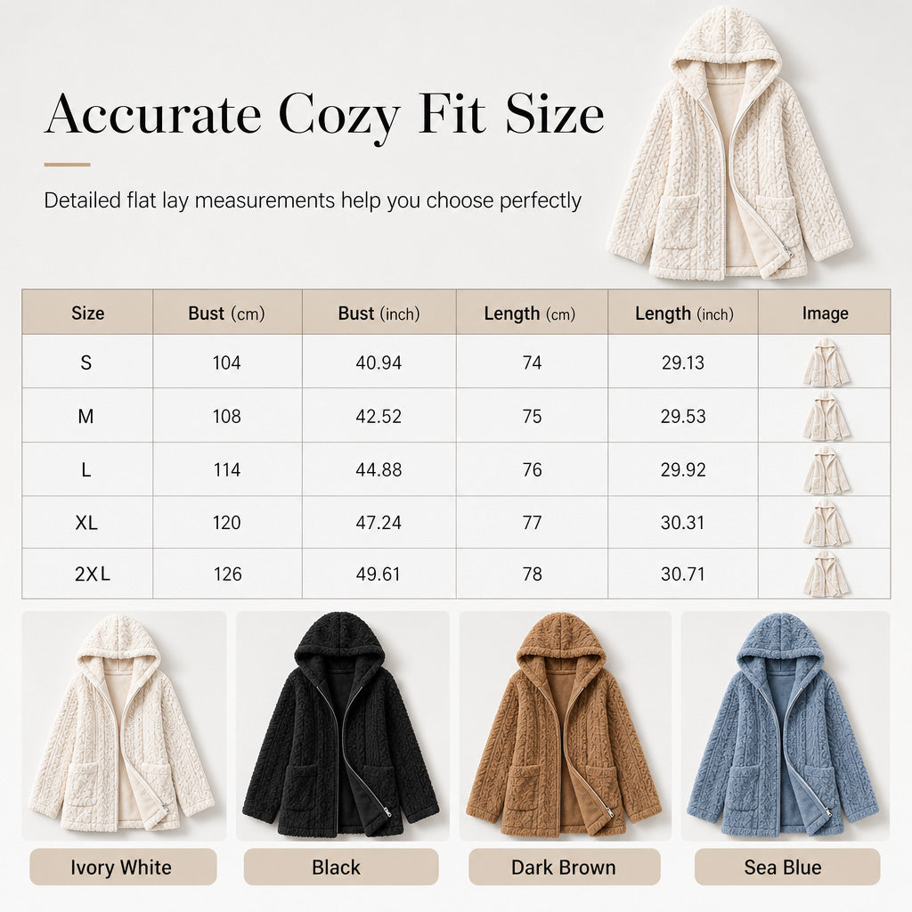 ☁️ Cloud-Soft Comfort, Easy Layering | Women's Casual Plush Solid Color Cardigan
