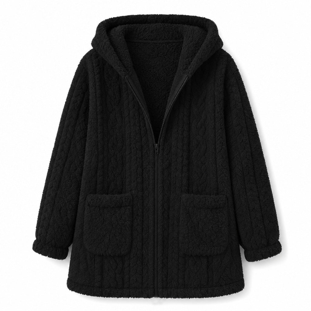 ☁️ Cloud-Soft Comfort, Easy Layering | Women's Casual Plush Solid Color Cardigan
