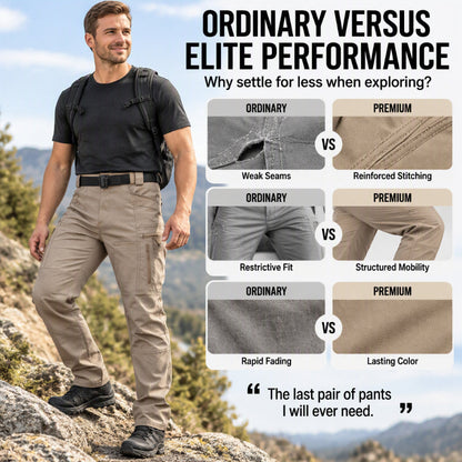 👖 Streamlined Fit, Hands-Free Utility | Men's Outdoor Slim Fit Tactical Cargo Pants