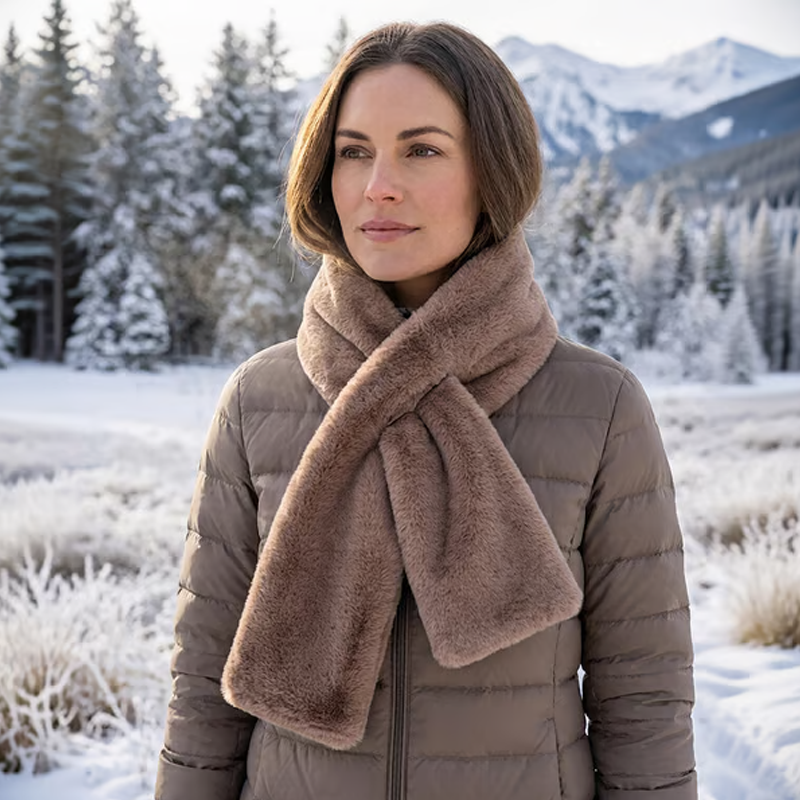 Cozy Scarf with Hidden Pocket