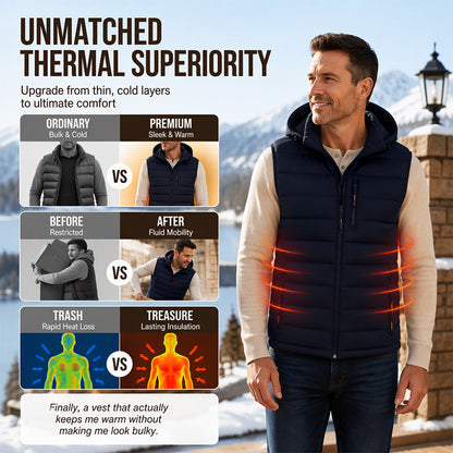 Men's Winter Thermal Hooded Vest🌲