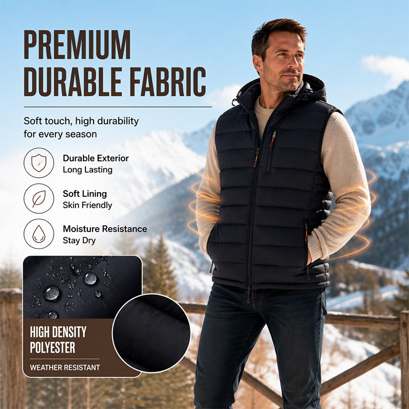 Men's Winter Thermal Hooded Vest🌲