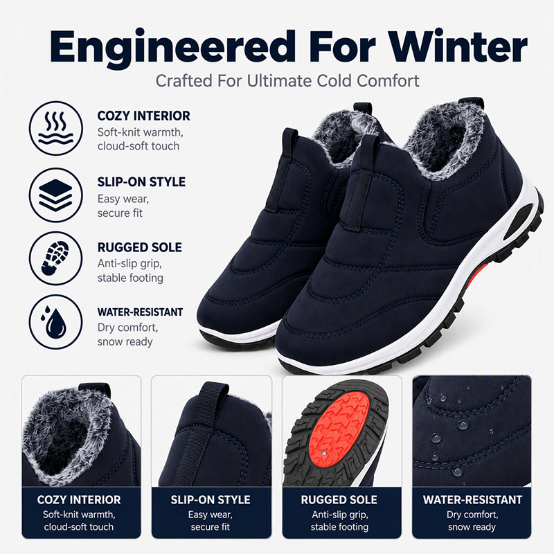❄️ Toasty Warmth, Easy On/Off | Unisex Winter Warm Slip-On Snow Shoes