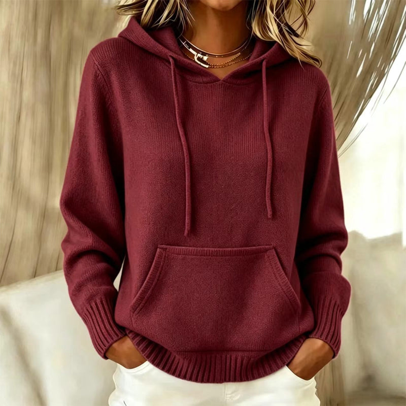 Women's Casual Hooded Knitted Sweater